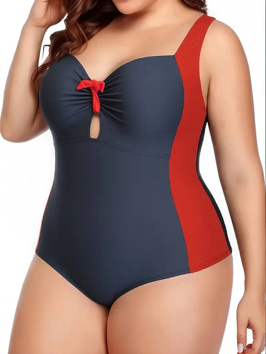 SHEKINI Dames Eendelige Halter Badpak High Cut Klassiek Rits Sport Badmode Mode Sexy Monokini Badpak (XL, Zwart