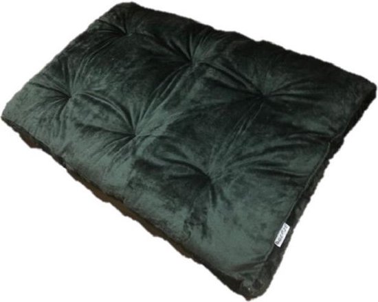 Boefje Hondenkussen - 70 x 100 cm - Fluweel - Donkergroen