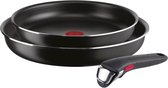 Bol.com Lagostina Ingenio Essential Plus Set van antiaanbak aluminium pannen en potten voor gas en oven 2 stuks pannen Ø 24 en 2... aanbieding