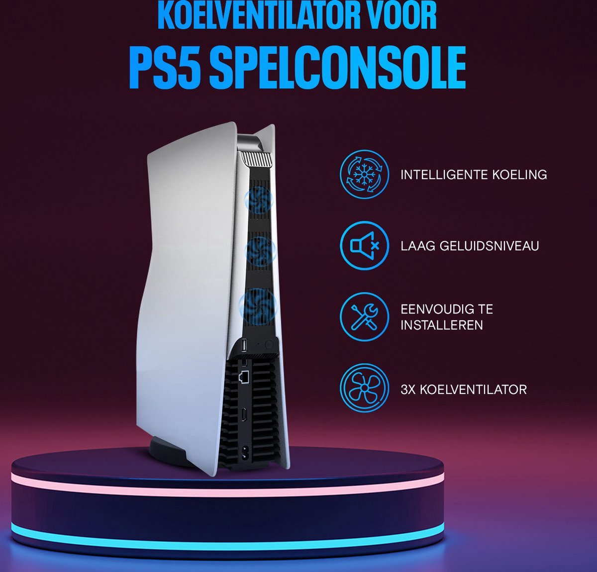 Levay - PS5 ventilator - PS5 cooling fan – foto 4
