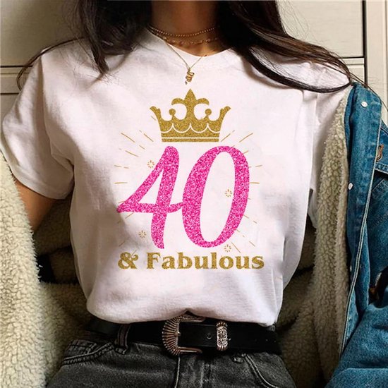T-shirt Happy anniversaire 40 ans | Vintage 1982 vieilli à la perfection | cadeau d'anniversaire de 40 ans | Chemise de fête drôle Hommes - Femmes - Vêtements unisexes | - Violet - XXL