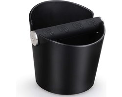 Koffiedikemmer - Knockbox - 12 cm koffiemachine accessoires - klopbox koffie - klopbox voor koffie en espresso - zwart