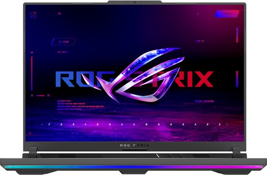 ASUS ROG Strix G16 G614FR-RV014W - Laptop - 16" WUXGA - AMD Ryzen 9 7940HX - NVIDIA GeForce RTX 5070 Ti - 32 GB DDR5 - 2 TB SSD - Windows 11 Home - QWERTY - zwart, grijs