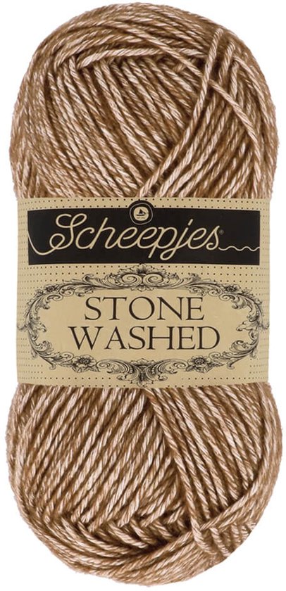 Scheepjes Stone Washed 50 gr - 822 Brown Agate