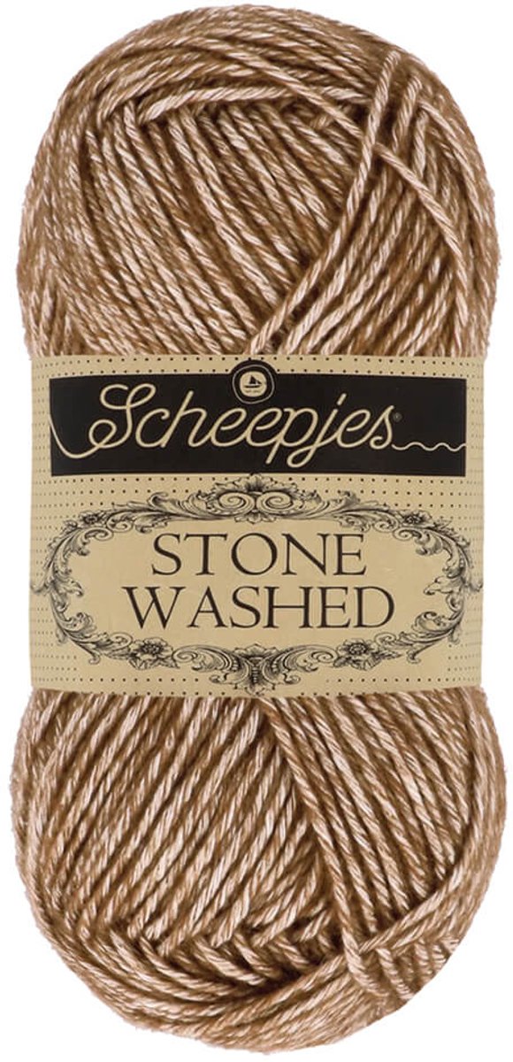 Scheepjes Stone Washed 50 gr - 822 Brown Agate