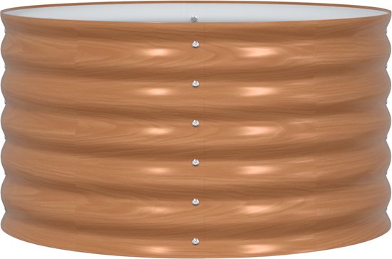 vidaXL - Verhoogd - bed - Bruin - 80 - x - 80 - x - 44 - cm - Staal