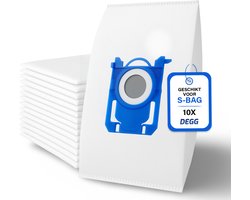 DEGG® - 10x S-BAG Stofzuigerzakken - Geschikt voor Philips, AEG en Electrolux - Sbag Stofzuigerzak - Vervangt: FC8021, GR201S en E200S - Top Kwaliteit - Voordeelverpakking - 10 STUK(S)