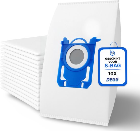 DEGG® - Sacs d'aspirateur S -BAG - Convient pour Philips, AEG et Electrolux - Remplace FC8021, GR201S et E200S - Qualité supérieure - Pack économique - 10 PIÈCES (S)
