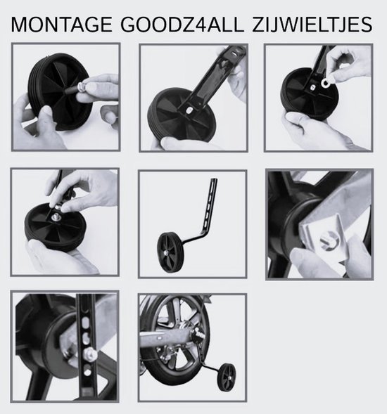 Groene Zijwieltjes van Goodz4All voor een Kinderfiets - voor Fietsen met een Wielmaat van 12 Inch van Groën — afbeelding 4