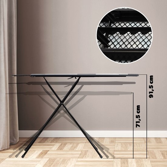 KADAX Table à Repasser pour Centrale Vapeur, Planche Pliable avec