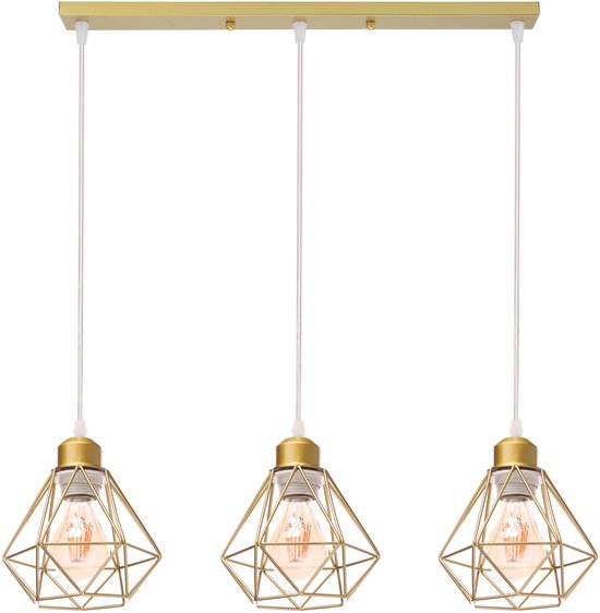 Industriële Hanglampen voor Eetkamer en Keuken - Vintage 3 Lichts