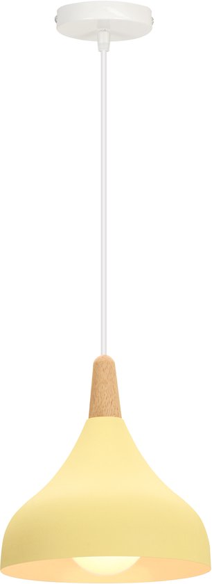 Lampe suspendue moderne de style scandinave pour chambre à coucher, salon, Cuisine, restaurant, jaune clair
