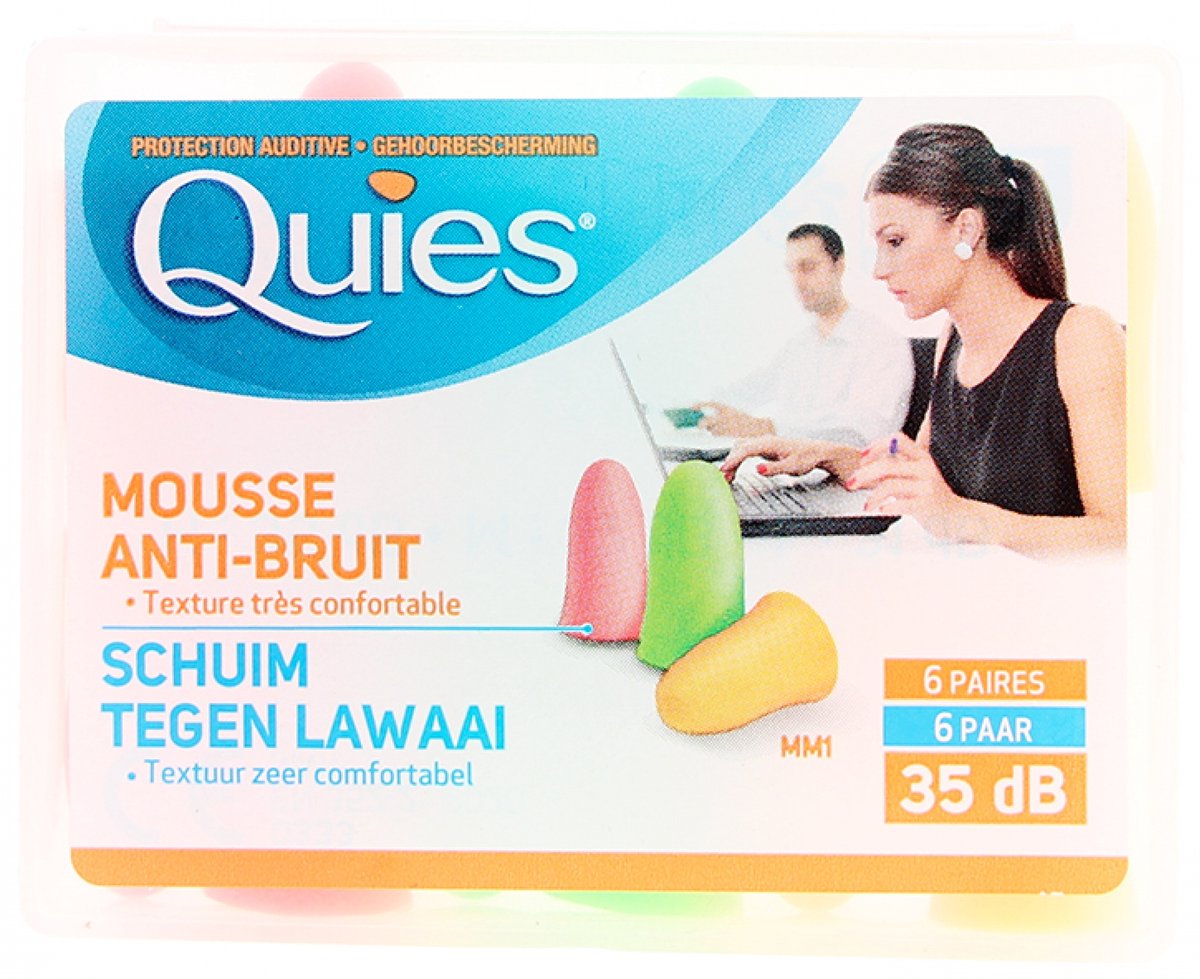 Goedkoopste Oordoppen Quies 3 paar in schuim