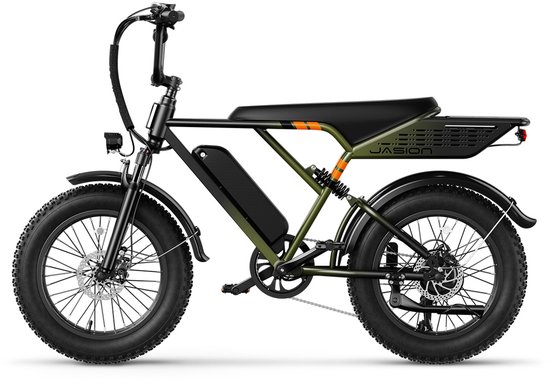 Elektrische Fiets Jasion RetroVolt - Retro Fatbike - Actieradius tot 80 ...