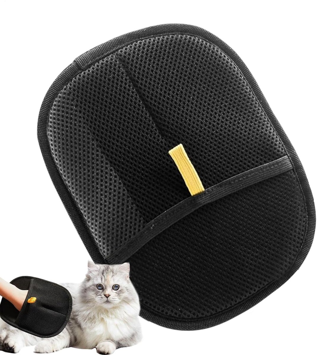 Yomi Huisdierenhaarverwijderhandschoen – Dubbelzijdig, Elektrostatisch, 2 Stuks – Voor Katten En Honden, Zacht En Effectief