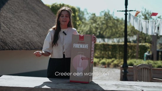 LIVIN' Sfeerhaard - 50CM - Tafelhaard - Buitenhaard - Binnen & Buiten - Bio-Ethanol Haarden - Sfeerhaarden - Zwart