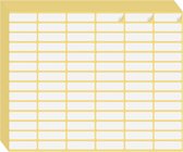 Étiquettes rectangulaires Witte amovibles - Petites étiquettes de prix autocollantes vierges et inscriptibles pour enveloppes, dossiers, bocaux et boîtes (10 x 31 mm, 1 260 pièces sur 15 feuilles)