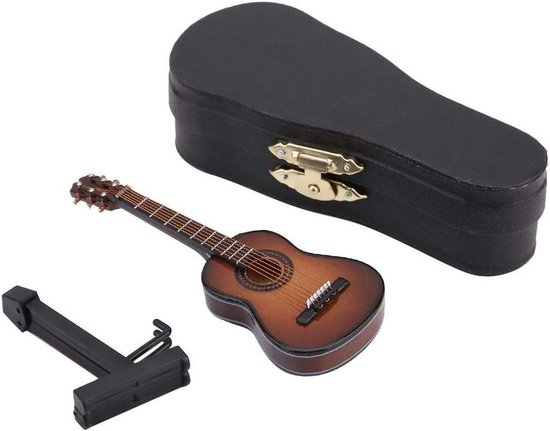 Leinggg Miniatuur gitaar, model miniatuurhout, gitaar, model met