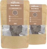 Poudre de Mousse Marine 100% Bio - 100gr - Riche en Minéraux et Antioxydants - Parfait pour la Gelée de Mousse Marine et les Recettes Saines - Irish Moss ou Poudre d'Algues