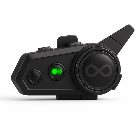 Motor intercom headset - 1 stuk - Bluetooth communicatie - Waterdicht - Communicatiesystemen - Tot 8 personen