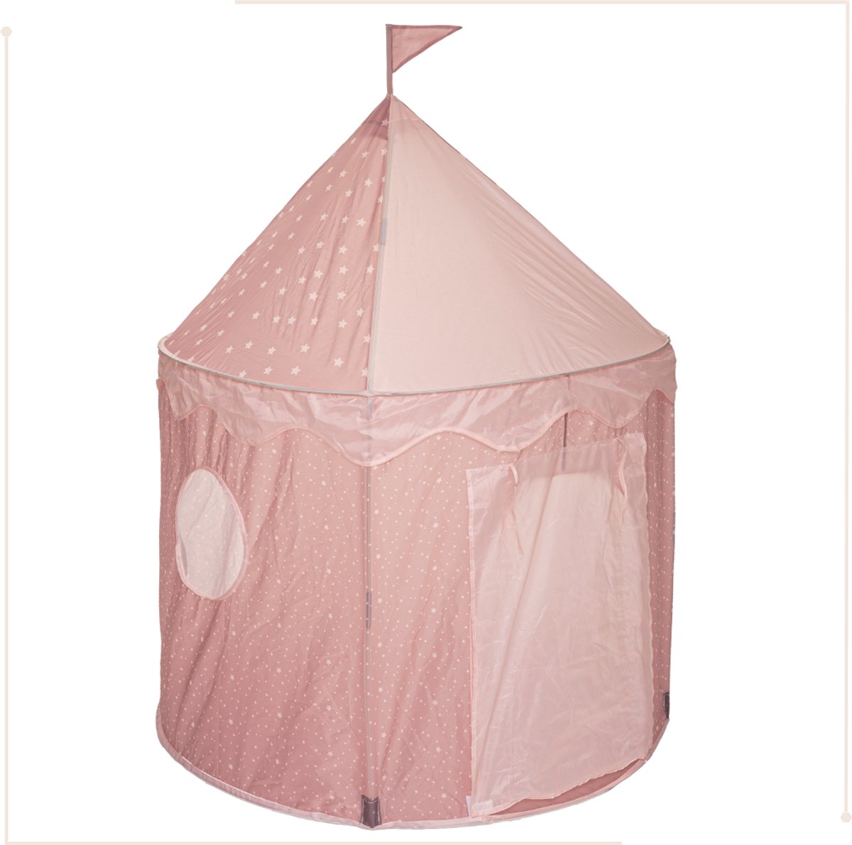 MISOU Pop Up Speeltent voor Kinderen - Kindertent Voor Meisjes - Geschikt voor Binnen & Buiten - 120x120x160cm - Speelhuisje Kind - LILY Roze — afbeelding 7