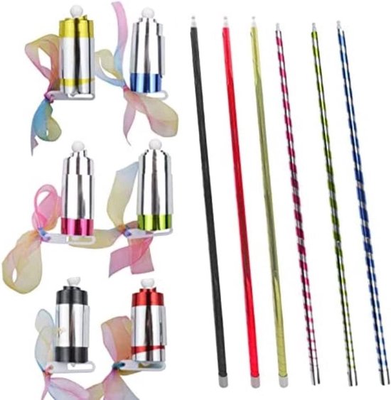 QCSTORE Magic Pocket Staff Draagbare Magische Toverstaf Professionele Magic Telescoop Rekwisieten Grappig Personal Martial Arts Metalen Magische Tas Magiër Rollenspel
