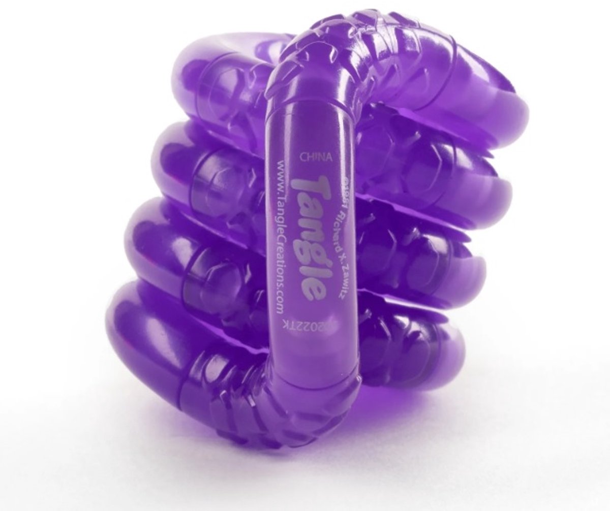 Tangle Glow in the Dark Junior - Acia - Purple - The Original Fidget Toy
