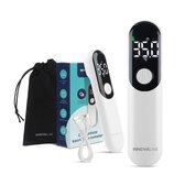 InnovaLive® Oplaadbare Koortsthermometer - Digitale Thermometer voor Volwassenen & Baby's - Temperatuurmeter - USB-C - Contactloos - Wit