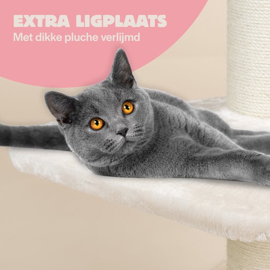 RHRQuality Krabpaal Voor Grote Katten - Royalty De Luxe - 158 Cm Hoog Met Extra Dikke 20 Cm Sisalpalen Pistache
