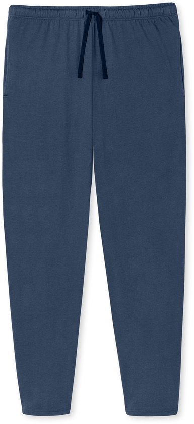 Mango Man pyjama met ruit donkerblauw/grijs