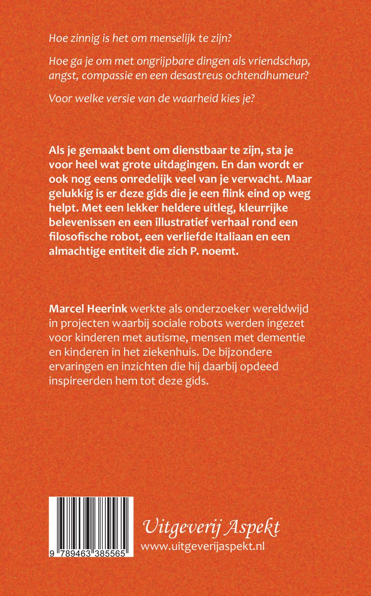Een bemoedigende gids voor sociale robots - back cover
