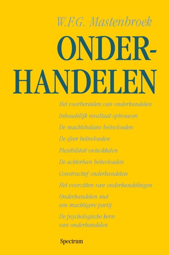 Onderhandelen - cover