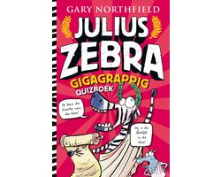 Omslag van Julius Zebra - Gigagrappige quizboek