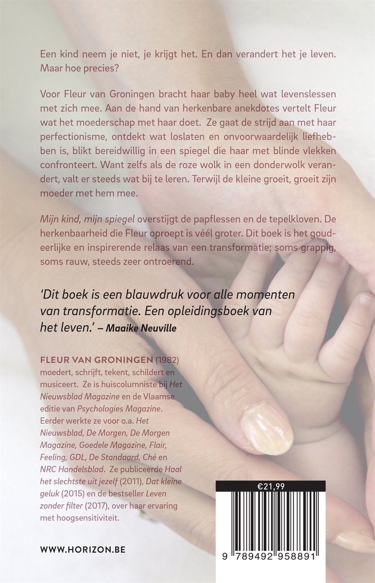 Mijn kind, mijn spiegel - back cover