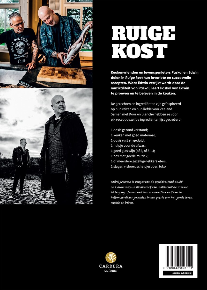 Ruige kost - back cover