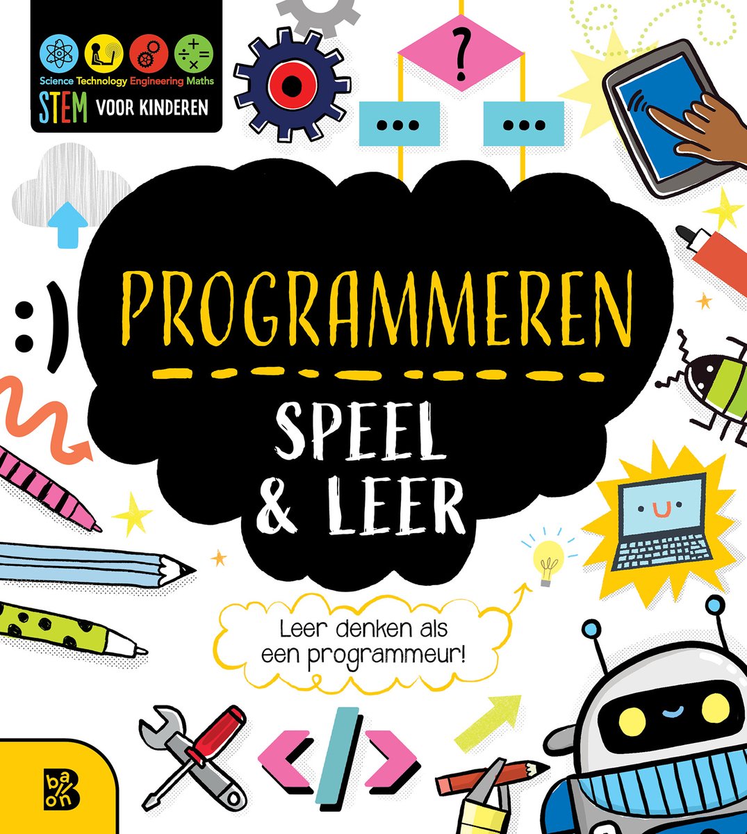 Omslag van STEM - Programeren speel & leer