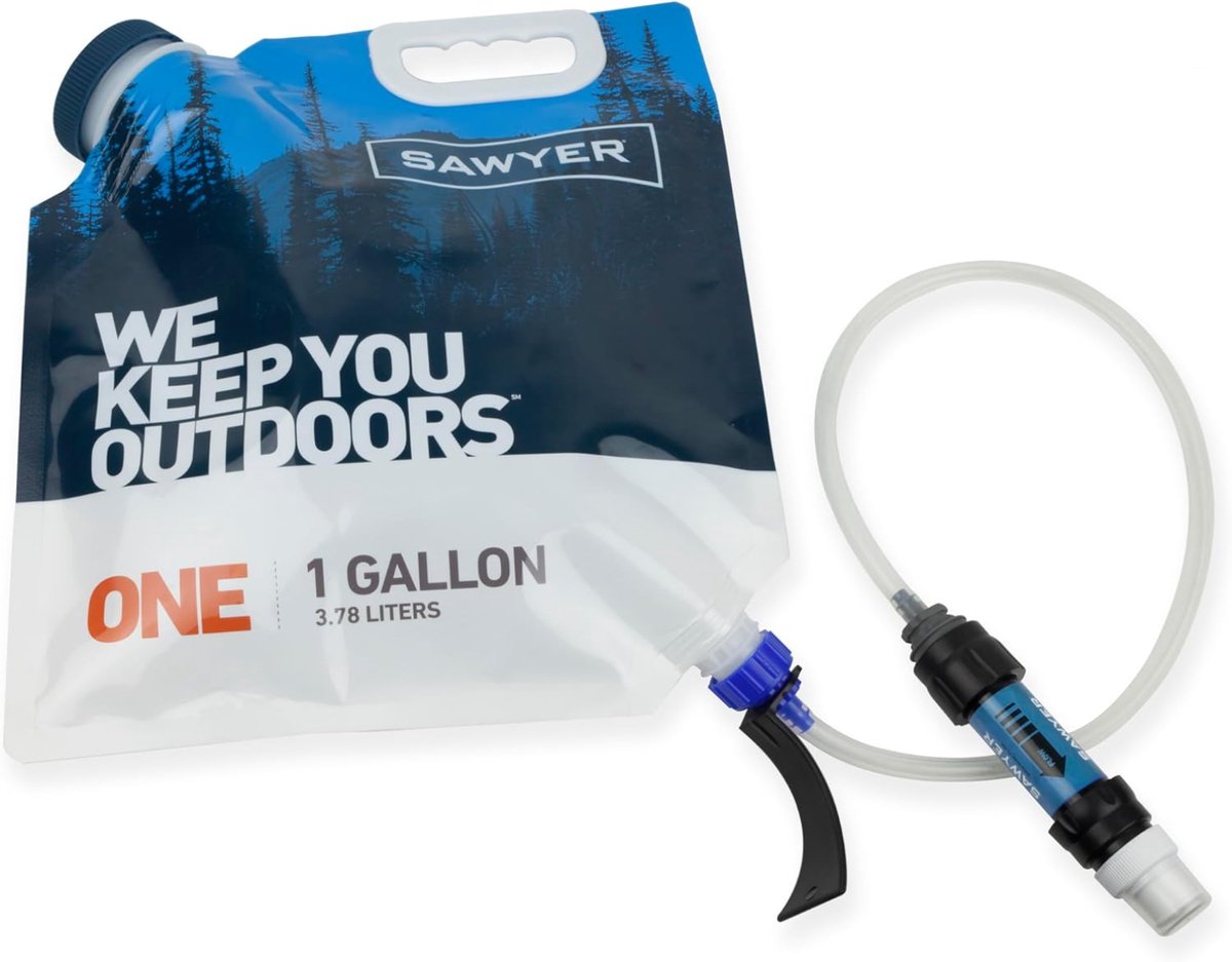 Sawyer SP160 One-Gallon Gravity Waterfilter Systeem - Filtert tot wel 378.500 liter