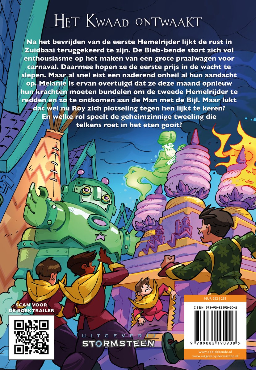 De Bieb-bende 2 - Duister carnaval - back cover