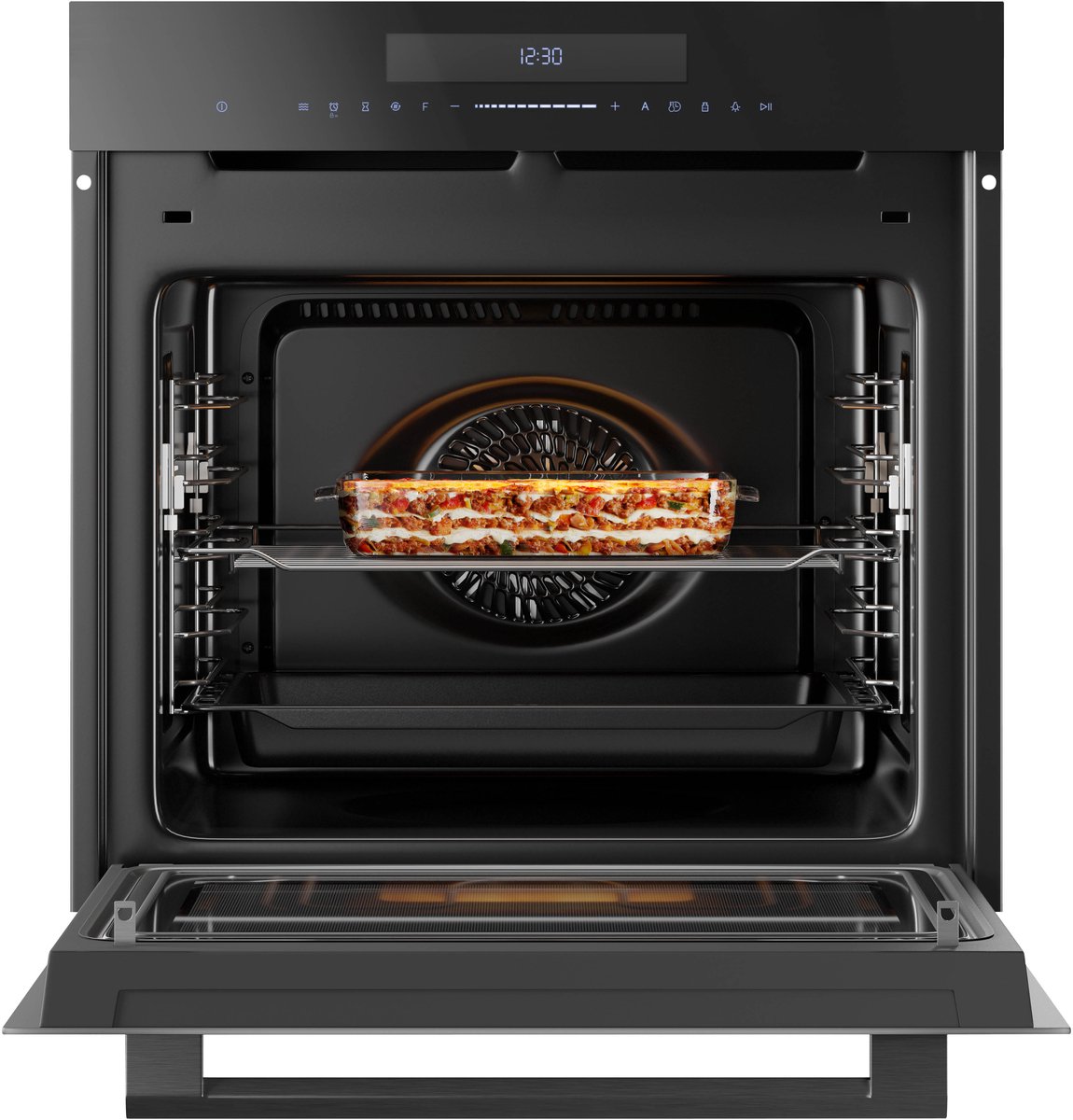 Inventum IMC6035GT - Inbouw combi-oven - Hetelucht - Magnetron - Grill - 72 liter - 60 cm hoog - Tot 250 graden - Zwart — afbeelding 3