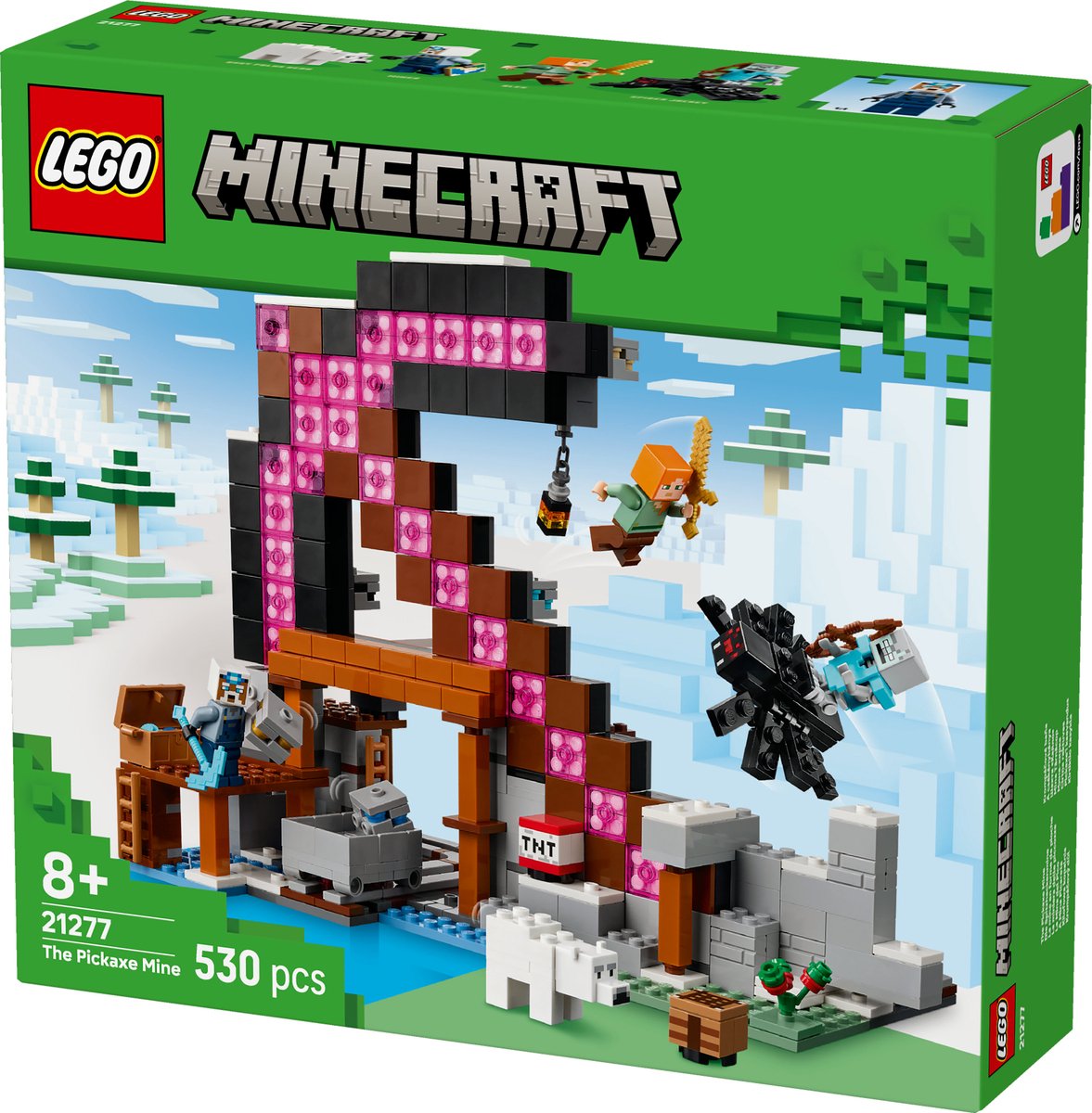 LEGO Minecraft De Pikhouweelmijn Bouwpakket voor Kinderen - 21277 — afbeelding 19