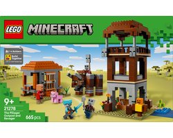 foto van LEGO Minecraft De Plunderaar Buitenpost en Verwoester Bouwpakket - 21278