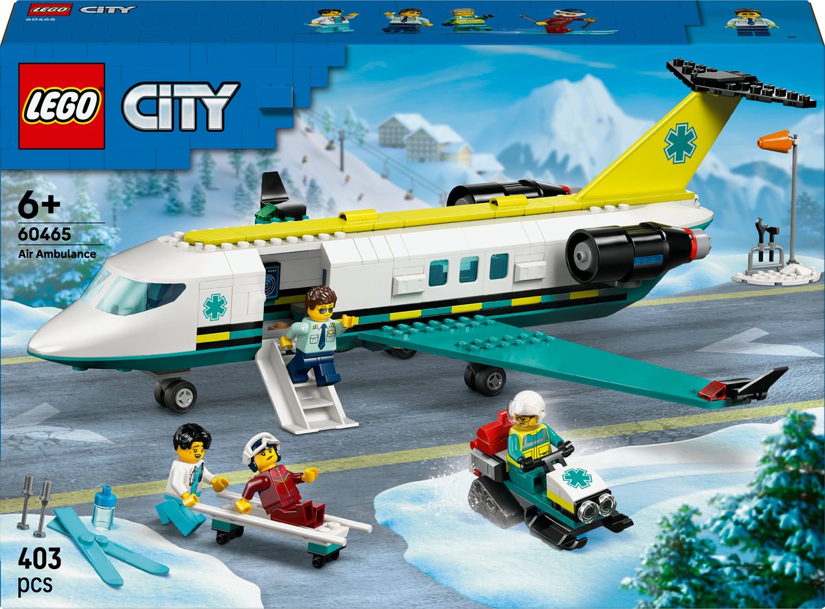 LEGO 60465 City Big Vehicles Ambulancevliegtuig