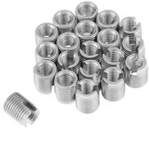 20 st Zelftappende Schroefdraadinzet Roestvrij Staal SUS303 M3 x 6 mm - Schroefdraadversterkers - Montagemateriaal