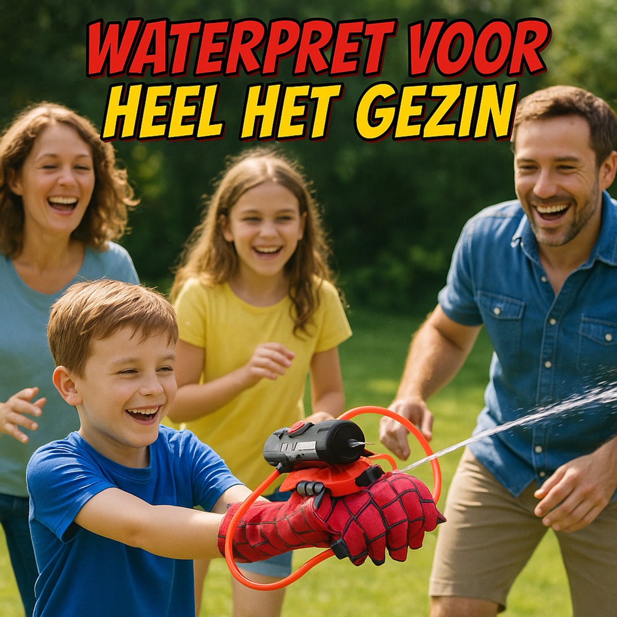 Marvel Waterpistool spiderman -waterpistool met masker - voor kinderen - Rollenspelspeelgoed - Zomerwaterspeelspeelgoed - — afbeelding 4