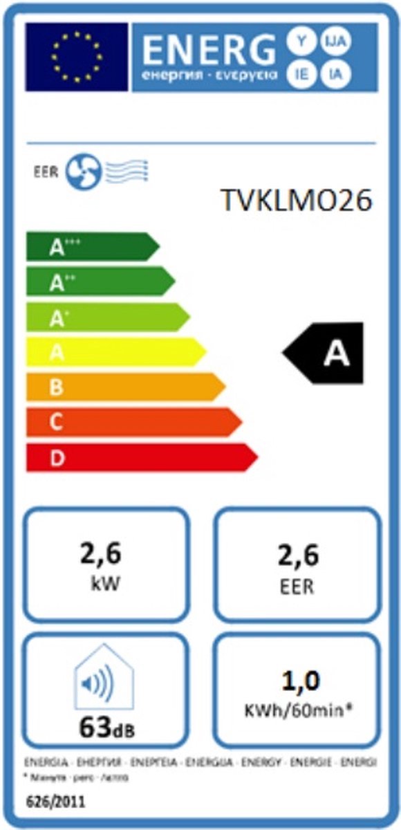 Afbeelding 2 van TRINNITY KLMO26 Mobiele Airconditioner