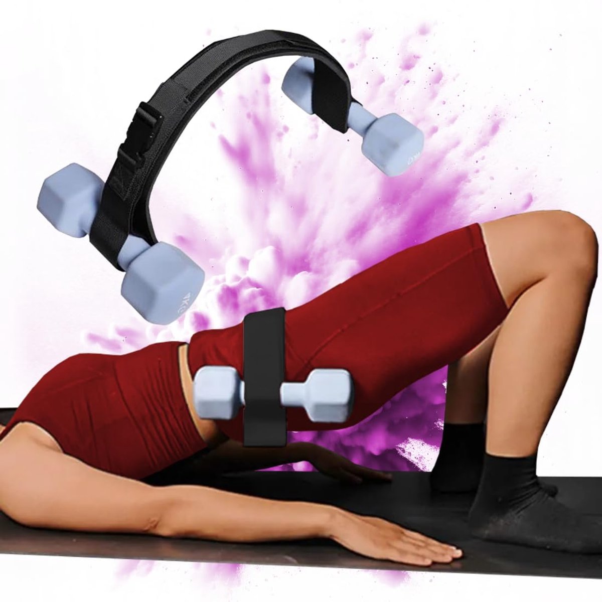 Ibenzoa® Robuuste Heupriem voor Thuis Training: Optimaliseer Uw Fitnessroutine met Comfort en Veiligheid