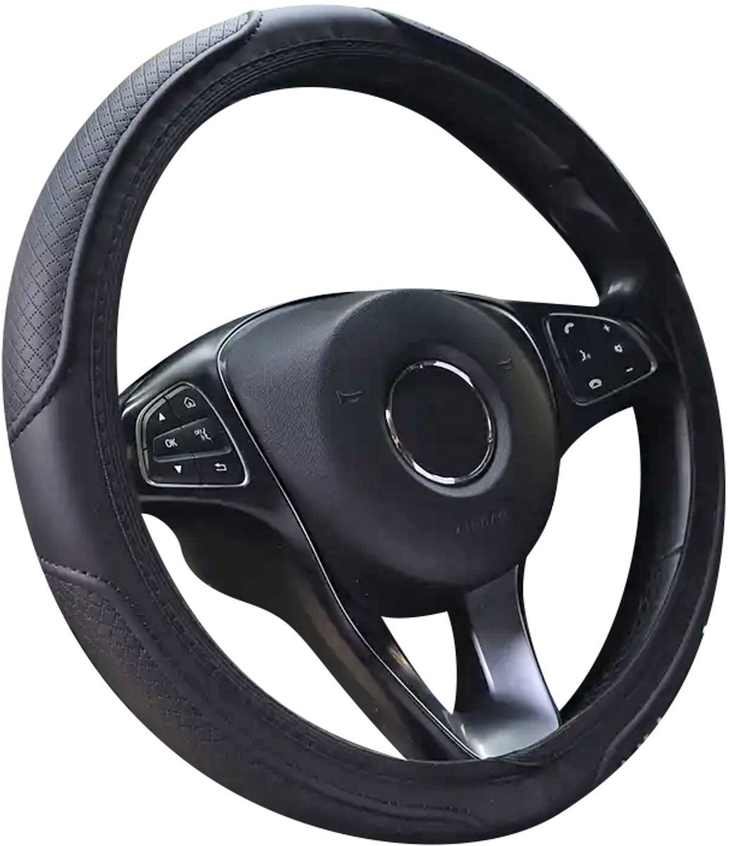 Stuurhoes Auto 37-38 cm - Geruit Zwart - Kasey Products