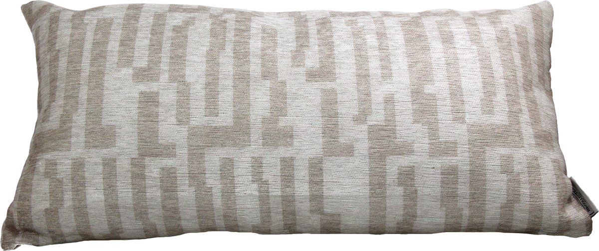 HD Collection Kussen Strepen Naturel 35x70x3cm