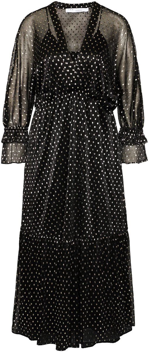 IRO • zwarte midi jurk Mawson • maat 34