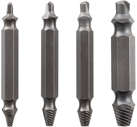 Doodadeals® - Professionele Schroefverwijderset – Schroefverwijderaar – Uitboorset – 4-delig